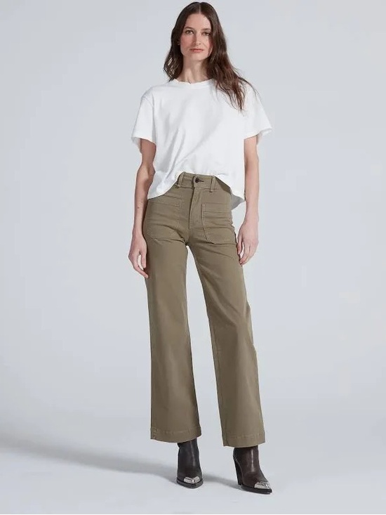 ASKK NY Pants - ASKK NY sailor high waisted pants in olive